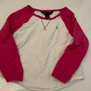 Ralph Lauren Pink/white baseball t-shirt